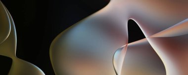 Soyut arkaplan. Değişken renk değişim dalgaları, dinamik hareketlerle. Işık dalgalarının neon renkli soyut tasarımı. Duvar kağıdı, afiş, arkaplan, kart, kitap illüstrasyonu, web sitesi.