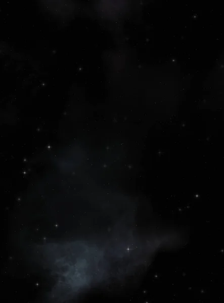 Campo Stellare Nello Spazio Galattico Con Nebulosa Colorata Sfondo Fantascientifico — Foto Stock