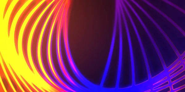 光波のネオンカラフルな抽象的なデザイン ネオン光輝く効果を持つデジタル背景 明るい光線 Alliphonewallpapers Net — ストック写真