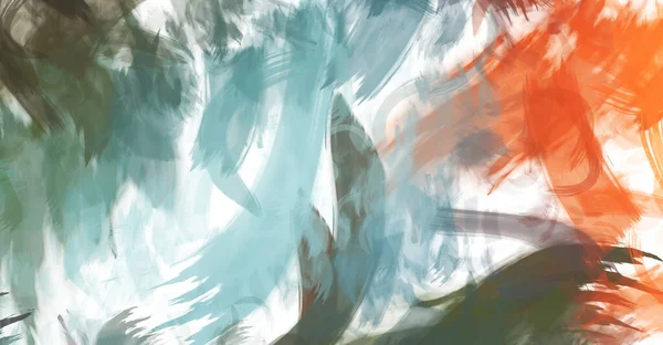 Sanatsal soyut arkaplan. Doku boyalı duvar kağıdı. Boya darbeleriyle yaratıcı bir illüstrasyon. Fırça desenli resim.