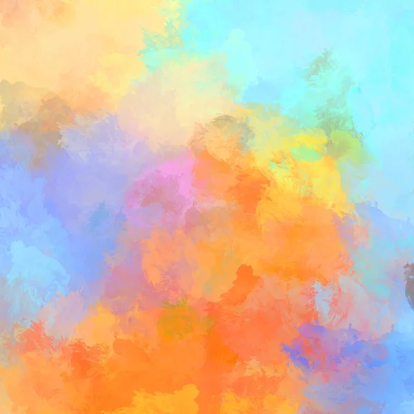 Painted Composition Vibrant Brush Strokes Textured Colorful Painting Paint Brushed — Stock Photo, Image