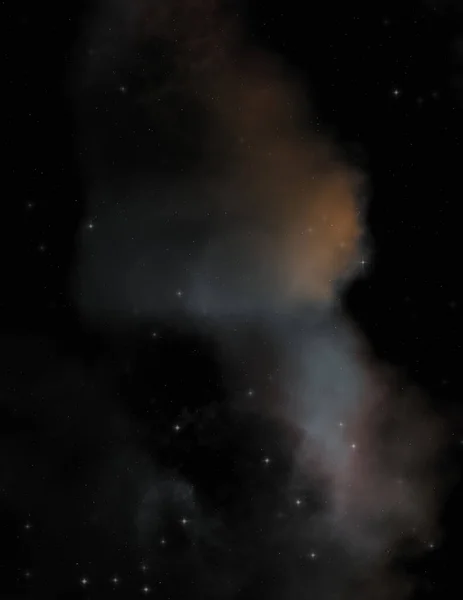星系空间中的星场 星云五彩斑斓 深空的科学背景 以太壁纸 — 图库照片