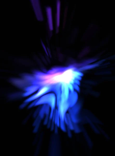 Light particle trails. Light explosion star with glowing particles and lines. Beautiful moving abstract rays background.