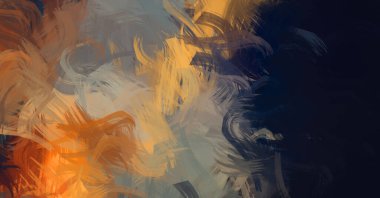 Renkli fırça darbelerinin soyut arkaplanı. fırçalanmış canlı duvar kağıdı. resmedilmiş sanat eseri. Eşsiz ve yaratıcı illüstrasyon.