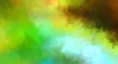 Renkli fırça darbelerinin 2D çizimi. Dekoratif desenli resim. canlı boya desenli arkaplan.