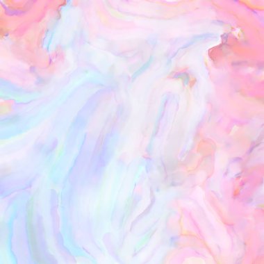 Pastel renklerde suluboya resim. Poster, duvar sanatı, afiş, kart, kitap kapağı ya da ambalaj için rahatlatıcı kompozisyonun yumuşak renkli çizimi. Modern fırça darbeleri resim.