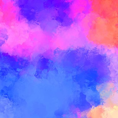 Boya darbeleri. 2D İllüstrasyon. Taranmış Boyalı Soyut Arkaplan. Fırça darbesi ile boyanmış. Modern sanat.