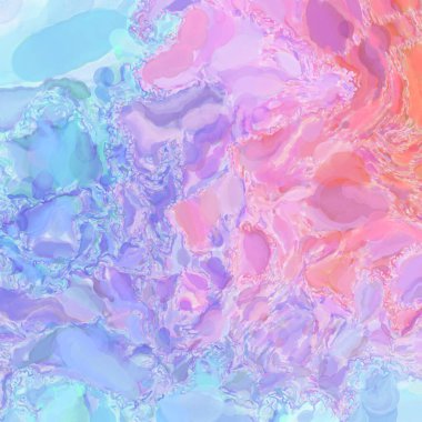 El yapımı sürreal soyut desenli suluboya. Modern sanatsal resim. 2D çizim. Arkaplan boyası karışımı. Yaratıcı duvar sanatı. Çağdaş sanat.