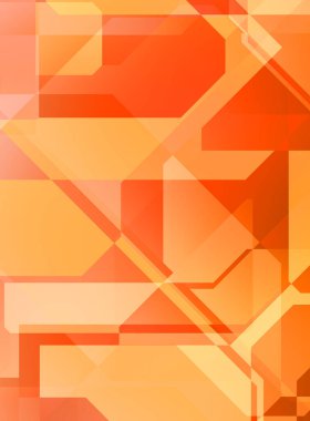 Renkli ve canlı geometrik şekiller katmanları var. Bir teknoloji planının dijital illüstrasyonu. Gelecekçi tasarım şablonu.