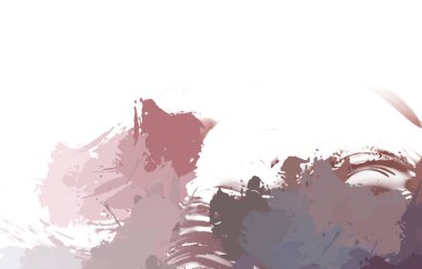 Taranmış Boyalı Soyut Arkaplan. Vahşi kaotik fırça darbeleri. Boya darbeleri. 2D İllüstrasyon. Fırça darbeli resim. 