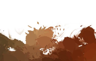 Taranmış Boyalı Soyut Arkaplan. Vahşi kaotik fırça darbeleri. Boya darbeleri. 2D İllüstrasyon. Fırça darbeli resim. 