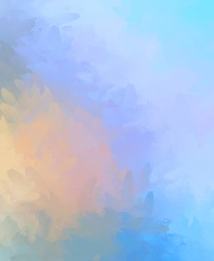 Modern sanat. Taranmış Boyalı Soyut Arkaplan. Fırça darbesi ile boyanmış. Boya darbeleri. 2B Görüntü.