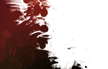 Duvar sanatı Eşsiz ve yaratıcı illüstrasyon. Fırça darbesi ile boyanmış. Renkli fırça darbelerinin soyut arkaplanı. Fırçalanmış canlı duvar kâğıdı. Boyalı sanatsal yaratım.