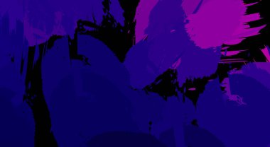 Sanatsal soyut arkaplan. Doku boyalı duvar kağıdı. Boya darbeleriyle yaratıcı bir illüstrasyon. Fırça desenli resim.