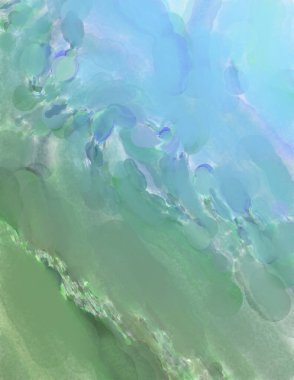 Yumuşak suluboya duvar kağıdı. Hafifçe fırçalanmış renkleri olan sanatsal bir resim. Pastel renkler arkaplana dokunmuş. Soyut duvar sanatı..