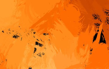 Vahşi fırça darbeleriyle yaratıcı soyut resim. Artistik fırça darbeleriyle donatılmış. Renkli ve canlı bir tasvir. Boyalı sanat.