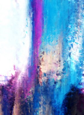 Modern sanat. Renkli çağdaş sanat eserleri. Renkli boya darbeleri. Soyut arkaplanda fırça darbeleri. Fırça boyası. Eşsiz duvar sanatı.