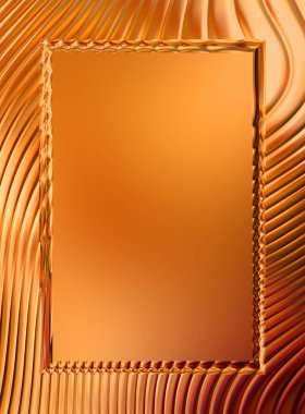 Soyut çerçeveli arkaplan. Renkli, canlı, dalgalı bir duvar kağıdı. Merkezi çerçeveli yaratıcı grafik 2d çizim. Dinamik şekilli modaya uygun sıvı örtüsü.