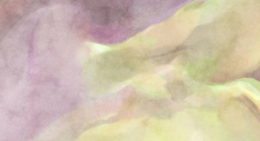 Alkol mürekkebini andıran rahatlatıcı fırça darbelerinin modern resmi. Poster, duvar sanatı, afiş, kart, kitap kapağı veya ambalaj için pastel renkli suluboya resim.