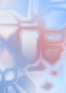 Renkli ve canlı geometrik şekiller katmanları var. Bir teknoloji planının dijital illüstrasyonu. Gelecekçi tasarım şablonu.