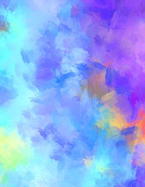 Renkli fırça darbelerinin soyut arkaplanı. fırçalanmış canlı duvar kağıdı. resmedilmiş sanat eseri. Eşsiz ve yaratıcı illüstrasyon.