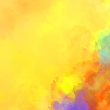 Canlı fırça darbeleriyle boyanmış. Renkli desenli resim. Fırçalanmış duvar kağıdını boya.