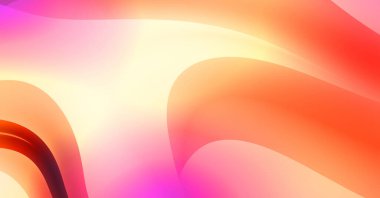 Soyut arkaplan. Renkli dalgalı tasarım duvar kağıdı. yaratıcı grafik 2D çizim. Dinamik şekilli modaya uygun sıvı örtüsü.