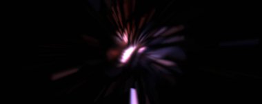 Işık parçacık izleri. Parlayan parçacıkları ve çizgileri olan ışık patlaması yıldızı. Güzel hareketli soyut ışın arkaplanı.