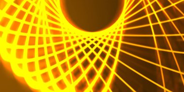 Işık dalgalarının neon renkli soyut tasarımı. Dijital arka plan ve neon ışığı parlama efekti. Parlak ışınlar duvar kağıdı.