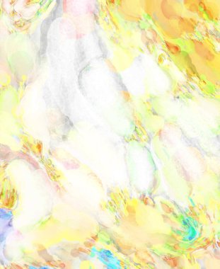 Alkol mürekkebini andıran rahatlatıcı fırça darbelerinin modern resmi. Poster, duvar sanatı, afiş, kart, kitap kapağı veya ambalaj için pastel renkli suluboya resim.