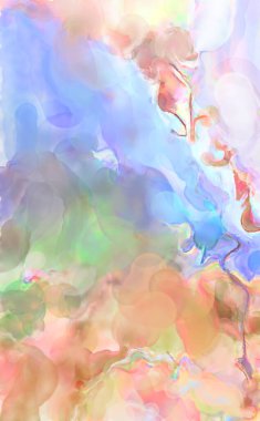 Modern sanat eserleri. Artistik suluboya fon malzemesi. Eşsiz suluboya rastgele desen. Yaratıcı soyutlama. Dijital doku duvar kağıdı. 2d illüstrasyon. 