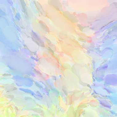 El yapımı sürreal soyut desenli suluboya. Modern sanatsal resim. 2D çizim. Arkaplan boyası karışımı. Yaratıcı duvar sanatı. Çağdaş sanat.