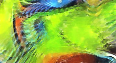 Modern sanat. Renkli çağdaş sanat eserleri. Renkli boya darbeleri. Soyut arkaplanda fırça darbeleri. fırça boyası.