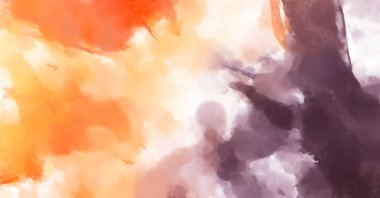 El yapımı sürreal soyut desenli suluboya. Modern sanatsal resim. 2D çizim. Arkaplan boyası karışımı. Yaratıcı duvar sanatı. Çağdaş sanat