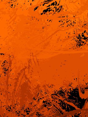 Vahşi fırça darbeleriyle yaratıcı soyut resim. Artistik fırça darbeleriyle donatılmış. Renkli ve canlı bir tasvir. Boyalı sanat.