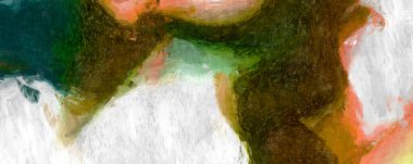 Soyut arkaplanda pürüzlü fırça darbeleri. Fırça boyası. Renkli boya darbeleri. Eşsiz duvar sanatı. Tuvaldeki modern sanat. Renkli çağdaş sanat eserleri. 