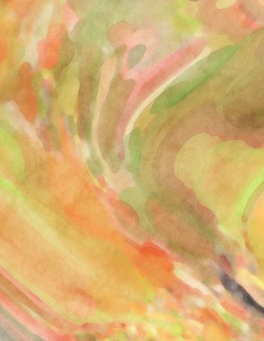 2D çizim. Sanatsal arkaplan resmi. Tablo üzerinde soyut resim. Çağdaş sanat. El yapımı resim. Renkli doku. Modern sanat eserleri. Yüzeyde suluboya fırça darbeleriyle boyama.