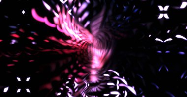 Işık parçacık izleri. Parlayan parçacıkları ve çizgileri olan ışık patlaması yıldızı. Güzel hareketli soyut ışın arkaplanı.