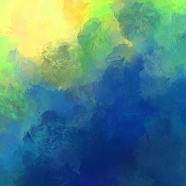 Boya darbeleri. 2D İllüstrasyon. Taranmış Boyalı Soyut Arkaplan. Fırça darbesi ile boyanmış. Modern sanat.