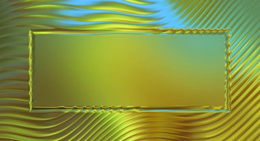 Soyut çerçeveli arkaplan. Renkli, canlı, dalgalı bir duvar kağıdı. Merkezi çerçeveli yaratıcı grafik 2d çizim. Dinamik şekilli modaya uygun sıvı örtüsü.