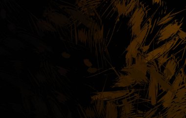 Vahşi fırça darbeleriyle yaratıcı soyut resim. Artistik fırça darbeleriyle donatılmış. Renkli ve canlı bir tasvir. Boyalı sanat.