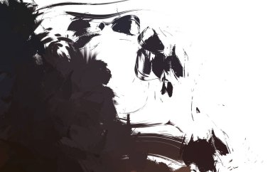 Duvar sanatı Eşsiz ve yaratıcı illüstrasyon. Fırça darbesi ile boyanmış. Renkli fırça darbelerinin soyut arkaplanı. Fırçalanmış canlı duvar kâğıdı. Boyalı sanatsal yaratım.