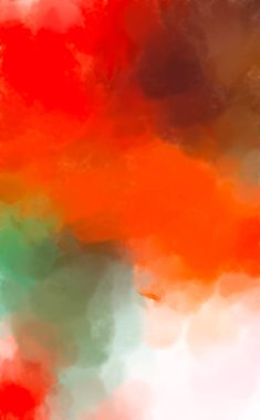 Soyut doku. Yüzeyde etkileyici el yapımı suluboya. Suluboya fırça darbeleri. Modern sanat. Çok renkli arkaplan. Çağdaş duvar sanatı. Renkli bir fon. 2d illüstrasyon.