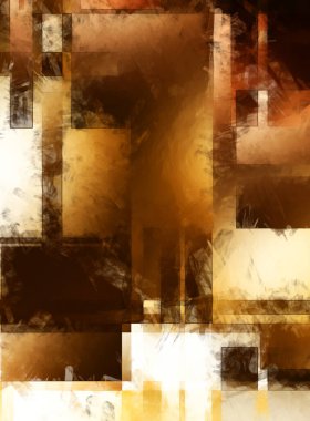 Modern sanat. Renkli çağdaş sanat eserleri. Renkli boya darbeleri. Soyut arkaplanda fırça darbeleri. Fırça boyası. Eşsiz duvar sanatı.