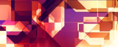 Soyut geometrik duvar kağıdı. Geometrik renkli şekiller. Çokgen arka plan. Bir teknolojinin dijital illüstrasyonuName.