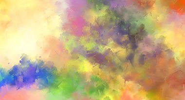 Modern sanat. Taranmış Boyalı Soyut Arkaplan. Fırça darbesi ile boyanmış. Boya darbeleri. 2B Görüntü.