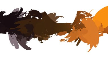 resmedilmiş sanat eseri. fırçalanmış canlı duvar kağıdı. Eşsiz ve yaratıcı illüstrasyon. Renkli fırça darbelerinin soyut arkaplanı. 