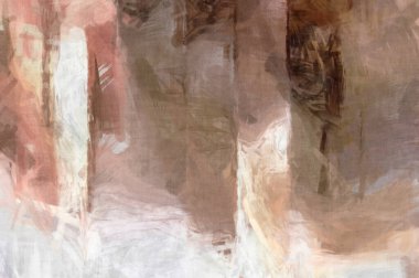 Soyut arkaplanda pürüzlü fırça darbeleri. Fırça boyası. Renkli boya darbeleri. Eşsiz duvar sanatı. Tuvaldeki modern sanat. Renkli çağdaş sanat eserleri. 