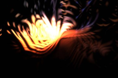 Işık parçacık izleri. Parlayan parçacıkları ve çizgileri olan ışık patlaması yıldızı. Güzel hareketli soyut ışın arkaplanı.