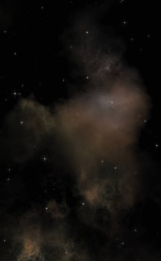 Galaksi uzayındaki yıldız alanı renkli nebula ile. Uzayın derinliklerinin bilim kurgu geçmişi. Ruhsal duvar kağıdı.